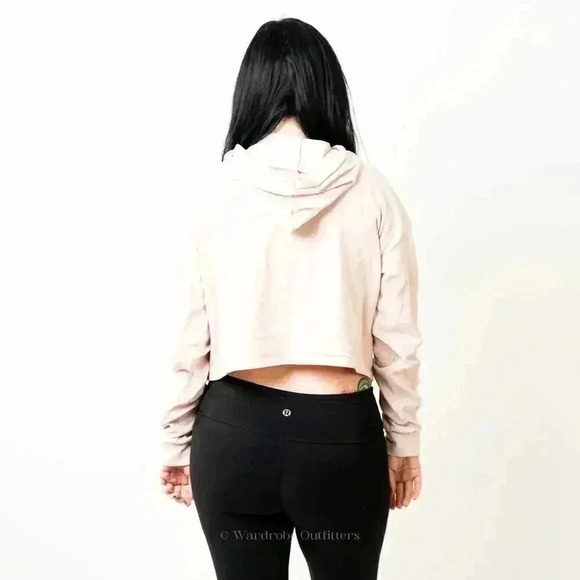 H&M Pastel Pink Cropped Hoodie - Picture 6 of 8